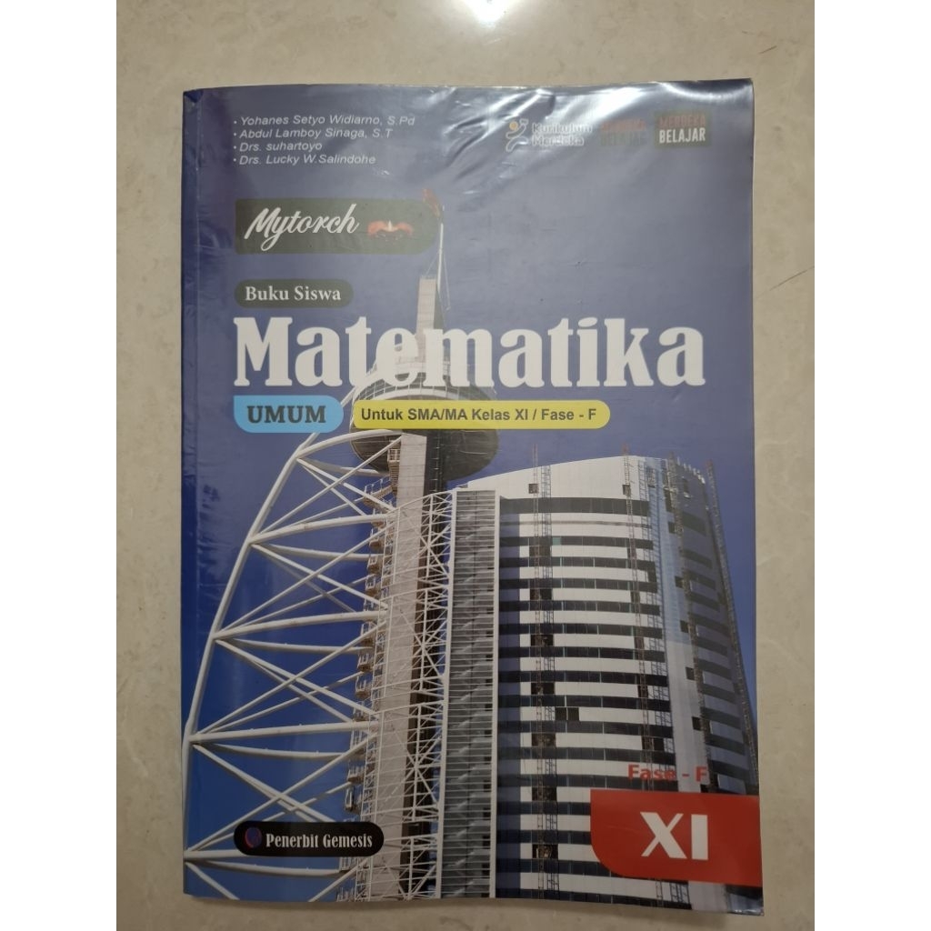 Buku Matematika penerbit Gemesis SMA kelas X & XI Matematika edisi Revisi tahap lanjut sekolah Penab