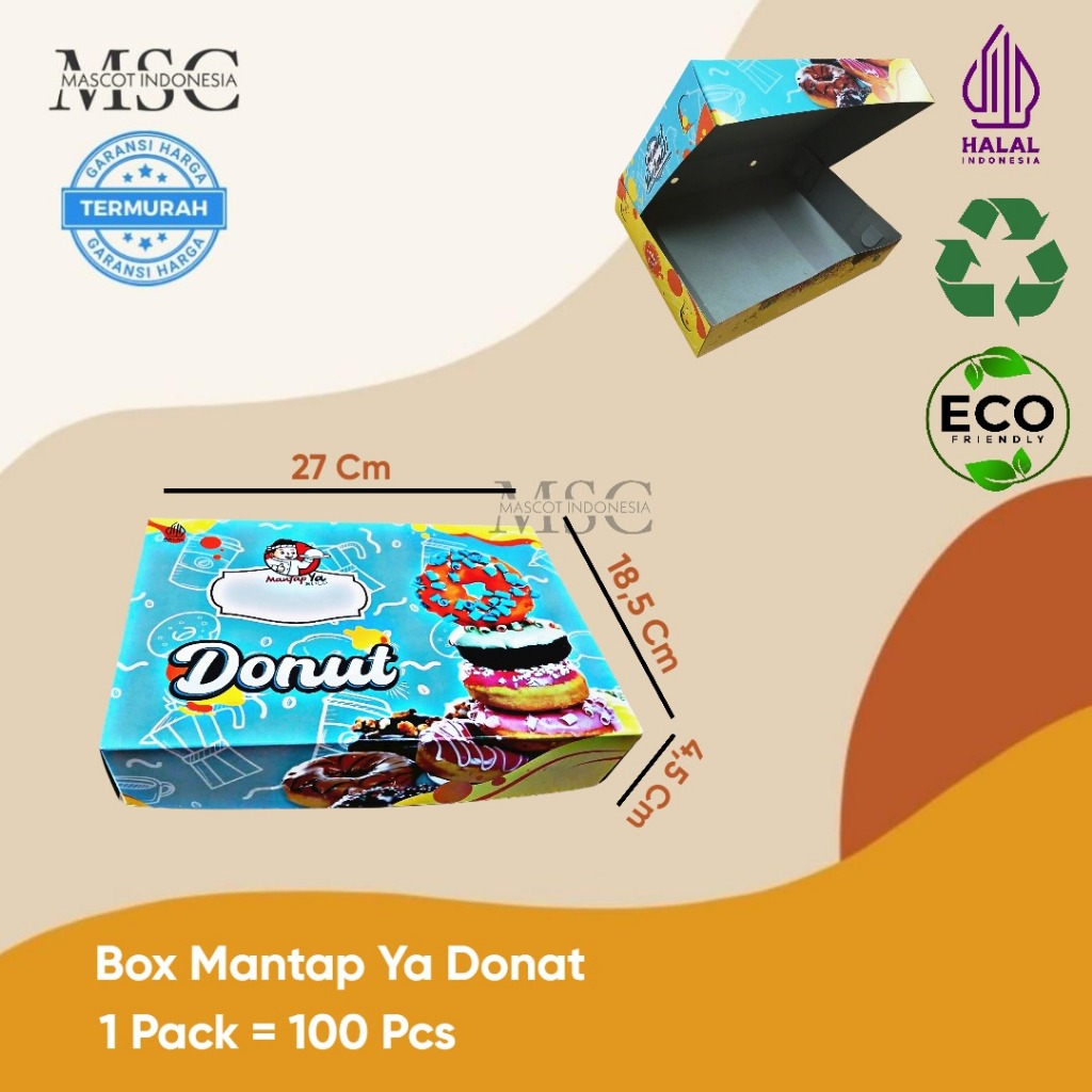 

Box Mantap Donat Ya 27 x 18,5 Merk Olin