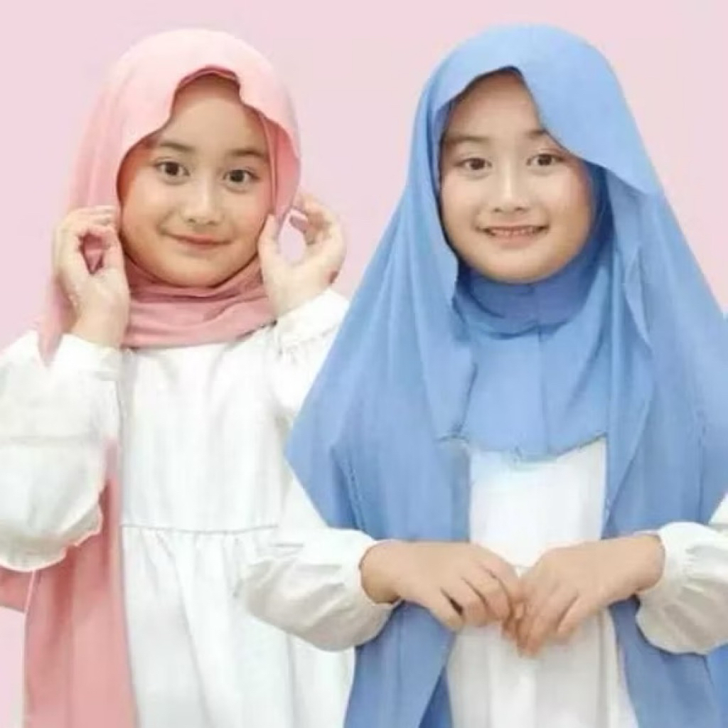 Jilbab Pashmina Anak 7-13 Tahun Pashmina Inner Jersey Anak Pashmina oval Inner Menutup Dada