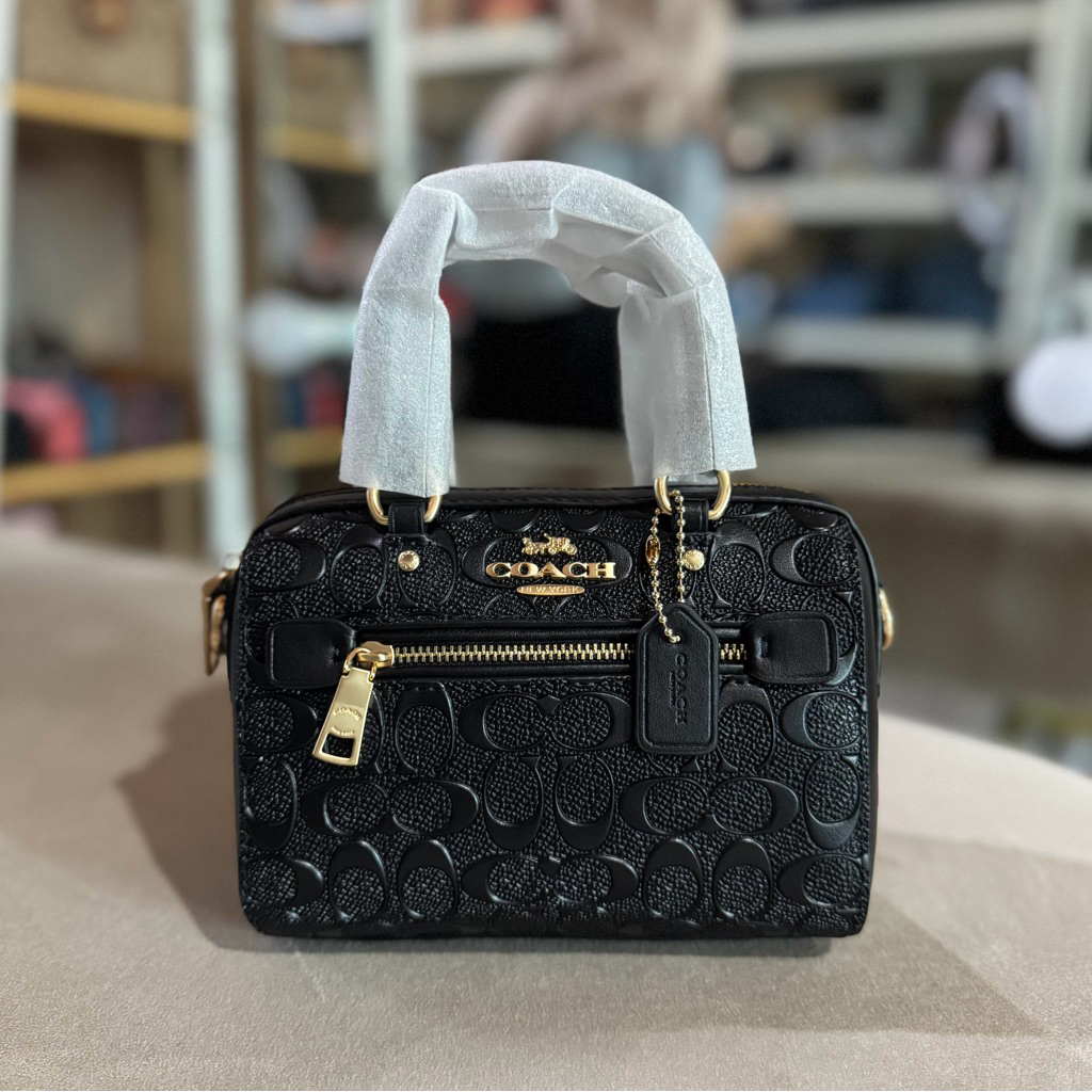 coca Mini Signature Rowan Satchel Crossbody Purse Bag