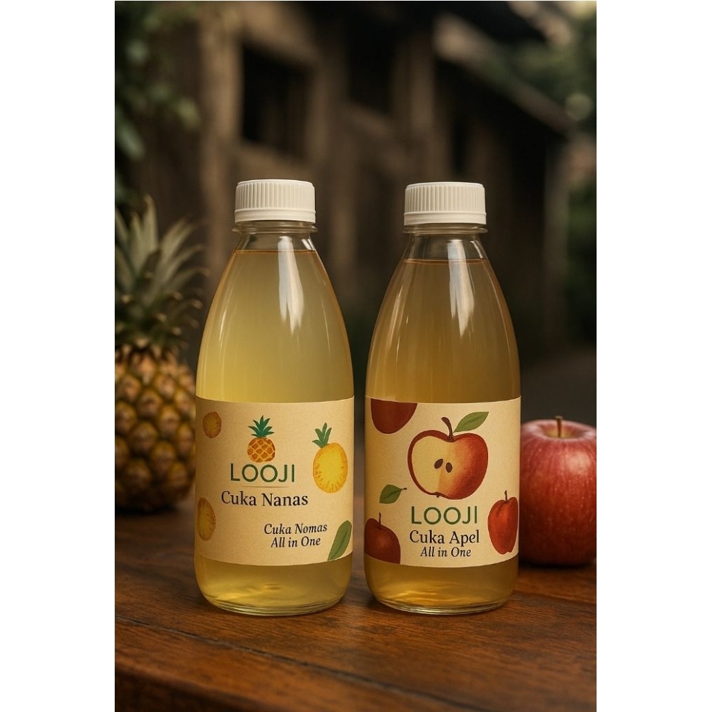 

cuka apel & cuka nanas Looji