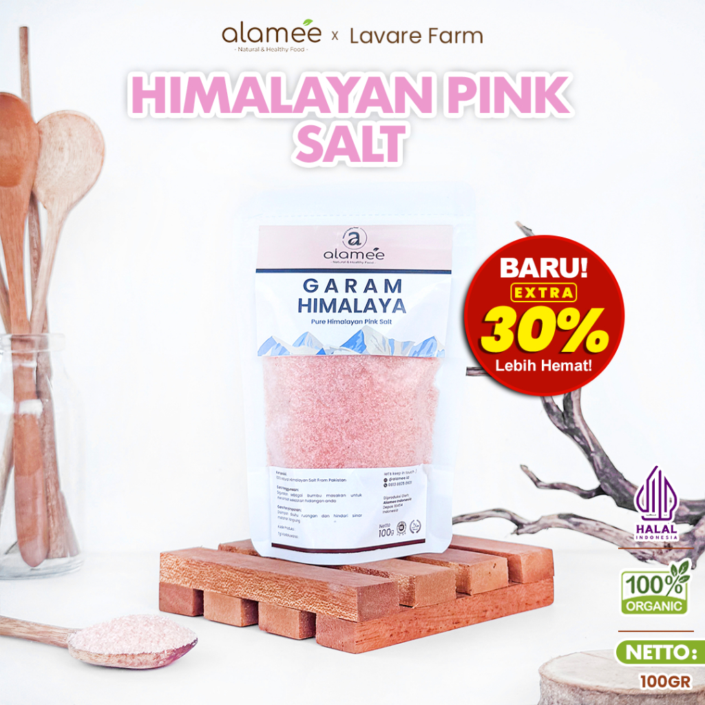 

Garam Himalaya Natural Himalayan Pink Salt Bumbu Dapur Organik Masak Rempah Rimpang Murni Asli Tanpa Campuran ALAMEE buma organik