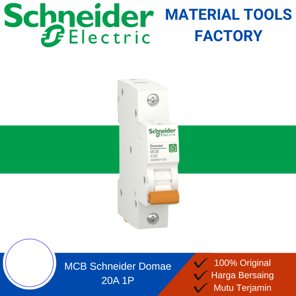 MCB - MCB Schneider - MCB 1 Phase - MCB Schneider 1 Phase Domae 20A