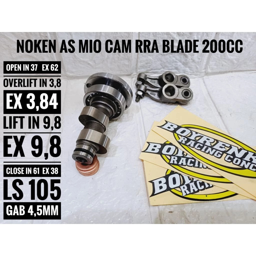 NOKEN AS RACING MIO SPORTY ROLLER BLADE 130cc -200CC - BOYRENK RACING CONCEPT