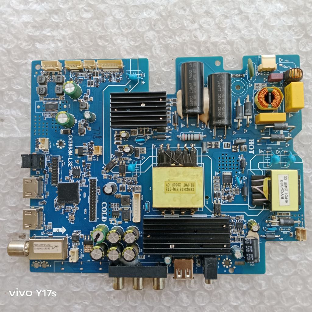 MB MOBO MAINBOARD MESIN TV POLYTRON PLD32BV1558 NORMAL TESTED
