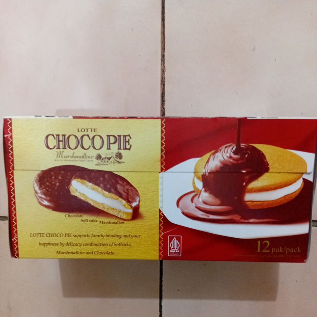 

Lotte Chocopie 1 Pack Isi 12 Pcs × 26 gr