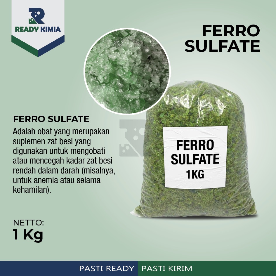 FERRO SULFATE / FERROUS SULFATE / FERO SULFAT 1 KG Ferro Sulphate 1 KG