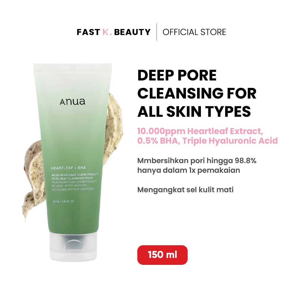 ANUA Heartleaf Quercetinol Pore Deep Cleansing Foam