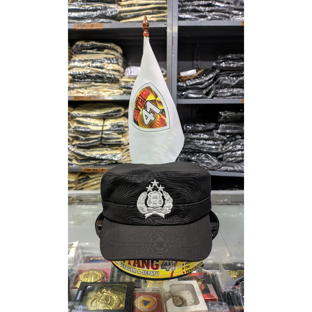TOPI KOMANDO JATAH POLISI|BINTARA|FIELDCAP POLRI
