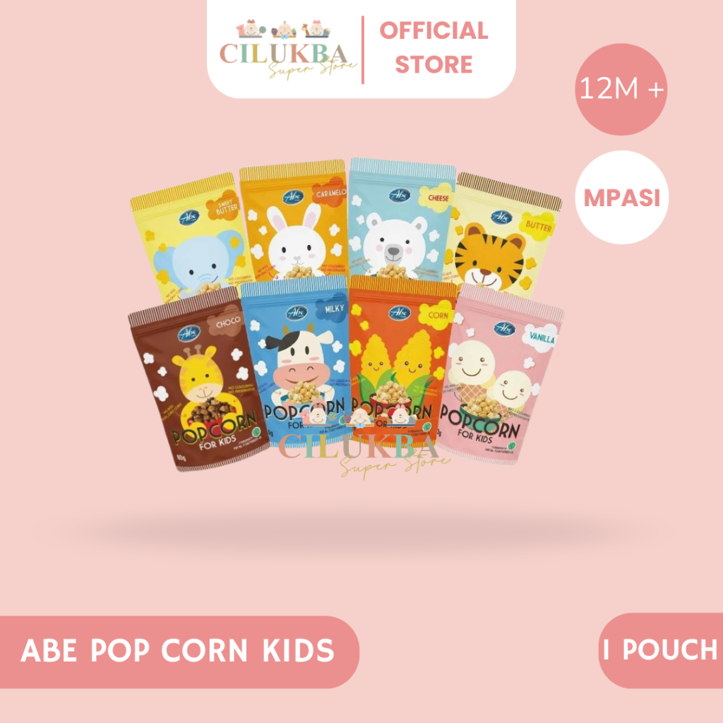 ABE FOOD POP CORN | CEMILAN ANAK 1 TAHUN | POPCORN KHUSUS ANAK | POP CORN ENAK | CEMILAN BAYI