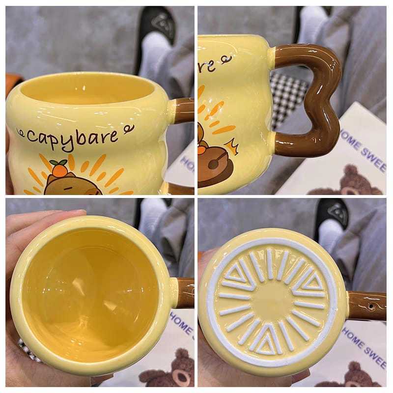 Mug Capybara Keramik Gelas Keramik Capybara Cute