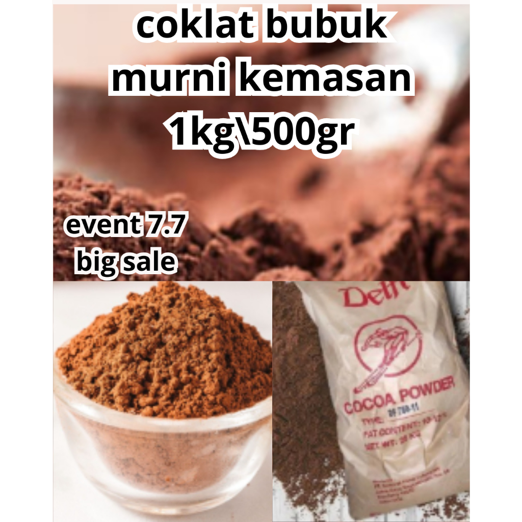 

Cokelat Bubuk 1kg | Cocoa Powder Premium | Alkalized Brown | Khusus Baking & Olahan Kue