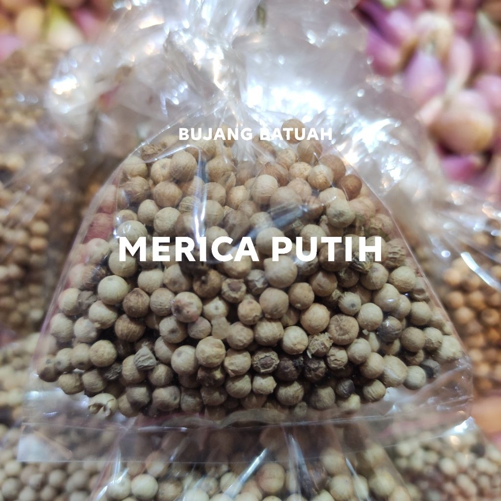 

MERICA BUTIR ASLI BANGKA PUTIH 20gr 5ribuan