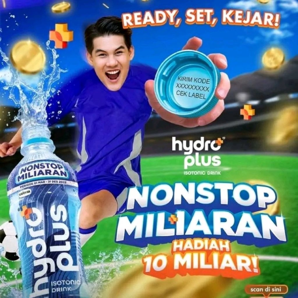 

Hydro Plus Isotonic Kartonan isi 12 botol