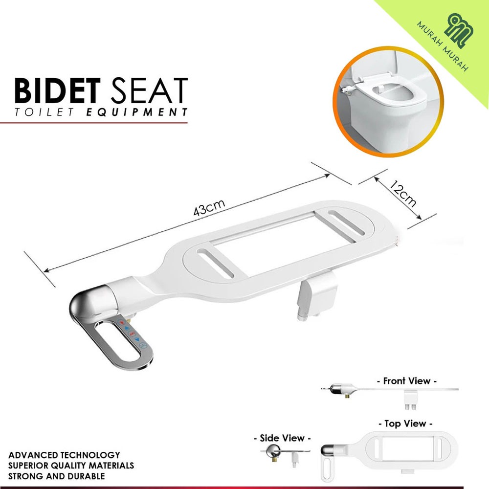 Murah Bidet Seat Toilet Jet Washer Kamar Mandi Siram Air 2 Mode Bersih Clean Eco Smart Jet Washer