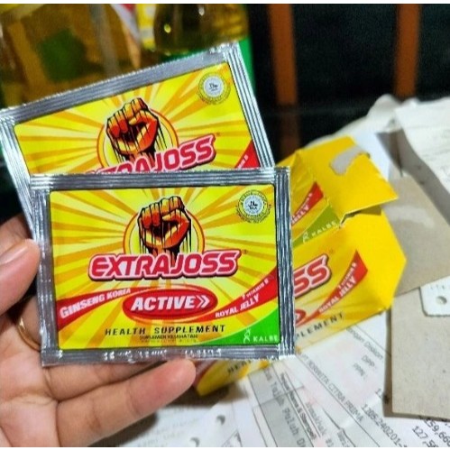 

(ECER) ^ KYRA ^ Extra Joss Active Minuman Energi Suplemen Royal Jelly Ginseng Extrajoss