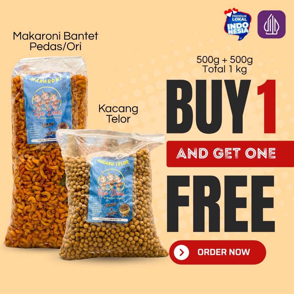 

[PROMO BELI 1 DAPET 2] KACANG TELOR MAKARONI BANTAT ORIGINAL / PEDAS ENAK MURAH BANYAK RENYAH