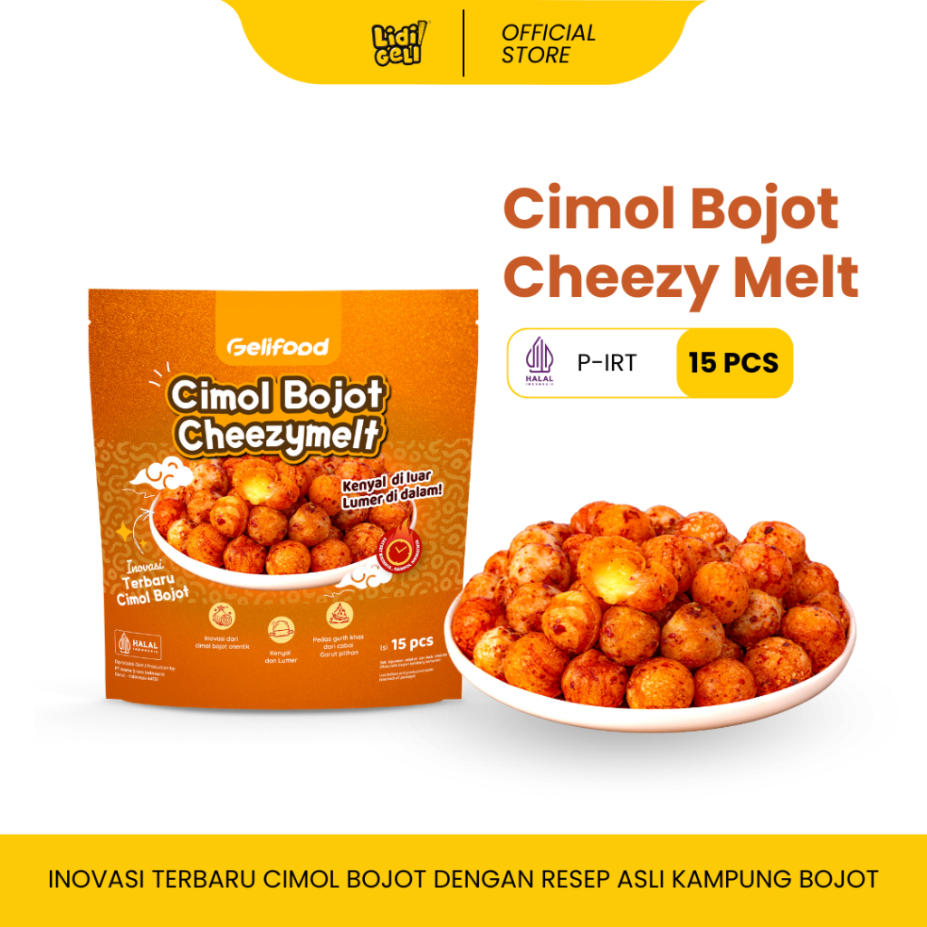

Geli food - Cimol Bojot Keju Minyak Bawang Asli Kampung Bojot Garut Isi 15pcs (200gr)