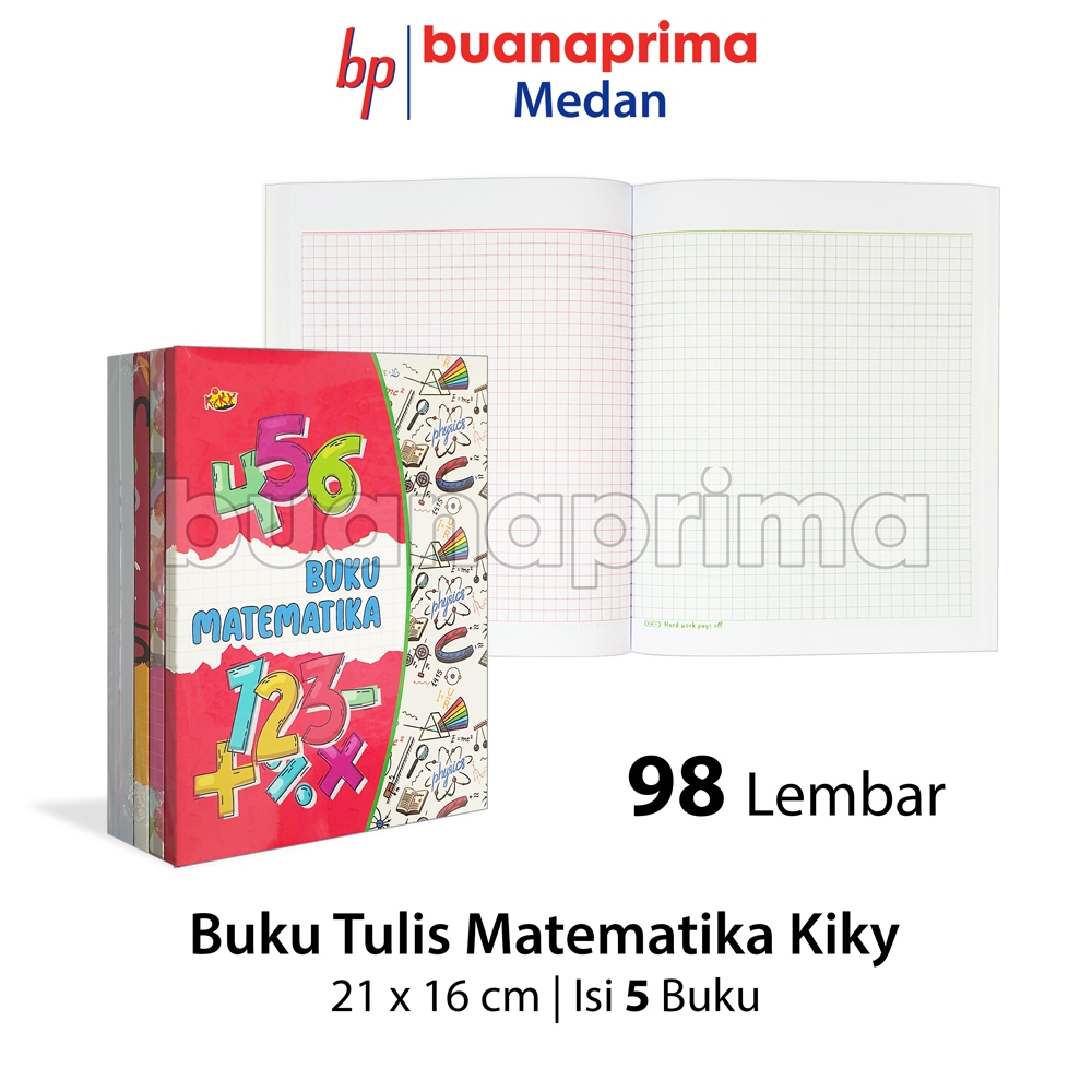 

Buku Tulis KOTAK KECIL KIKY 98 Lembar isi 5 Buku Matematika Petak Notebook Sekolah A5 Kwarto