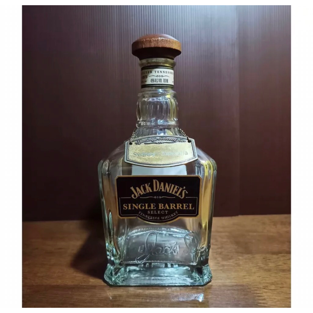 botol bekas jack daniels single barel / botol pajangan / botol koleksi