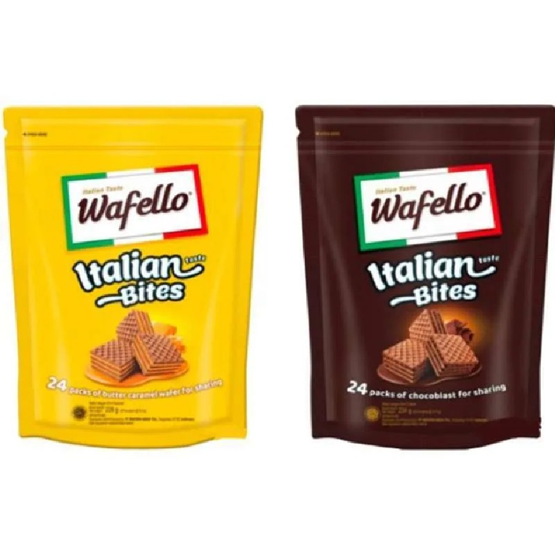 

Wafello Wafer Coklat Italian Bites Paket Parcel Lebaran Isi 24 Packs
