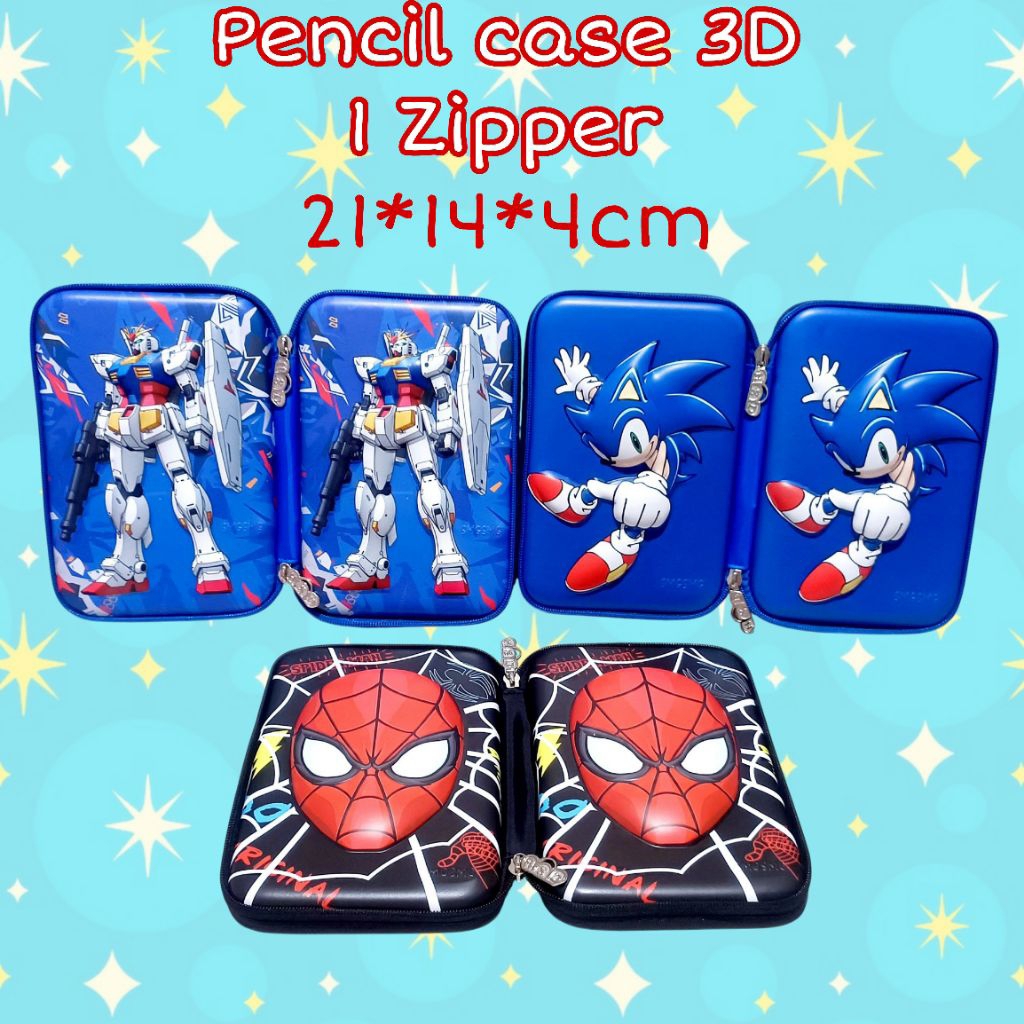 

TEMPAT PENSIL ANAK LAKI PEREMPUAN HARDCASE PENCIL CASE TIMBUL 3D