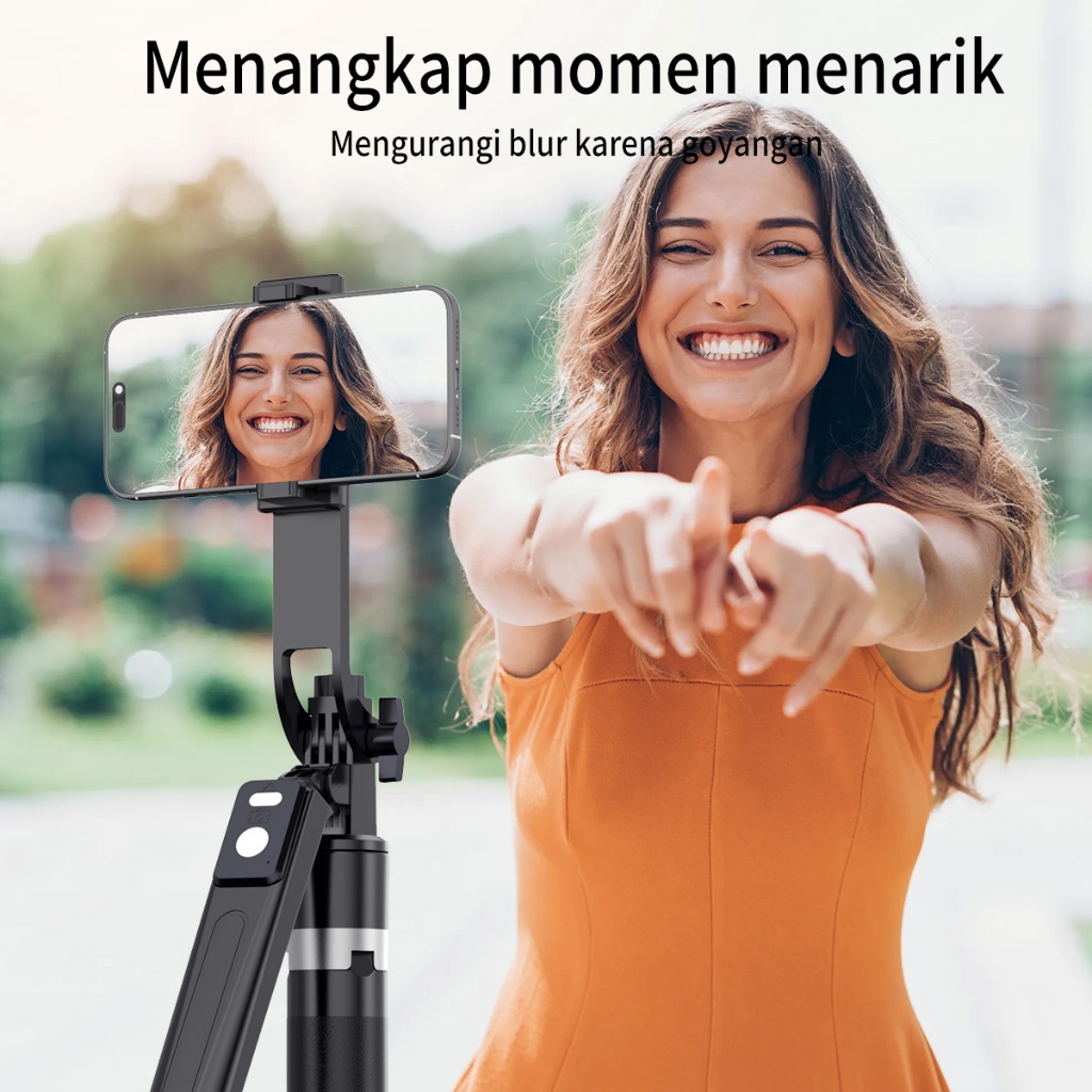 terbaru jqvitek tr13 tongsis tripod bluetooth 170cm fill light tongsis tripod remote tongsis hp