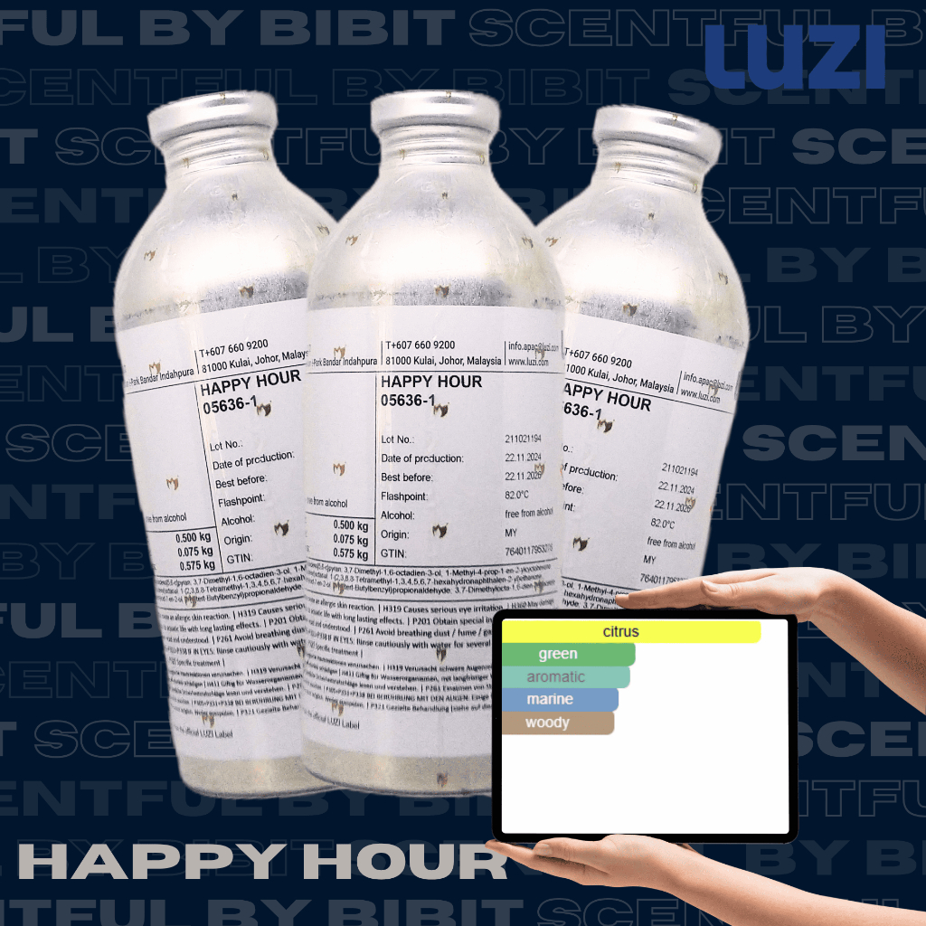 Bibit parfum HAPPY HOUR Luzi original murni repack