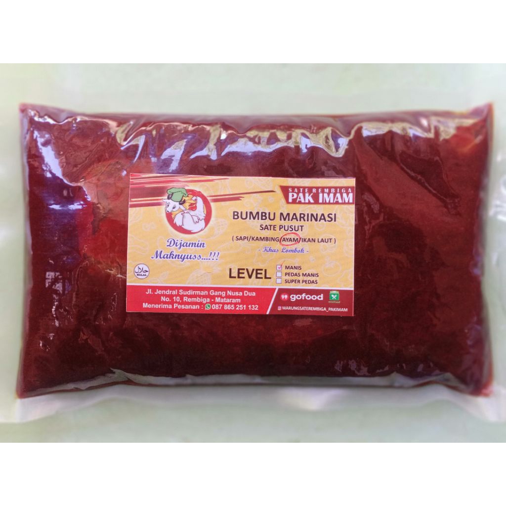 

Bumbu Marinasi Sate Pusut Ayam Rembiga Khas Lombok