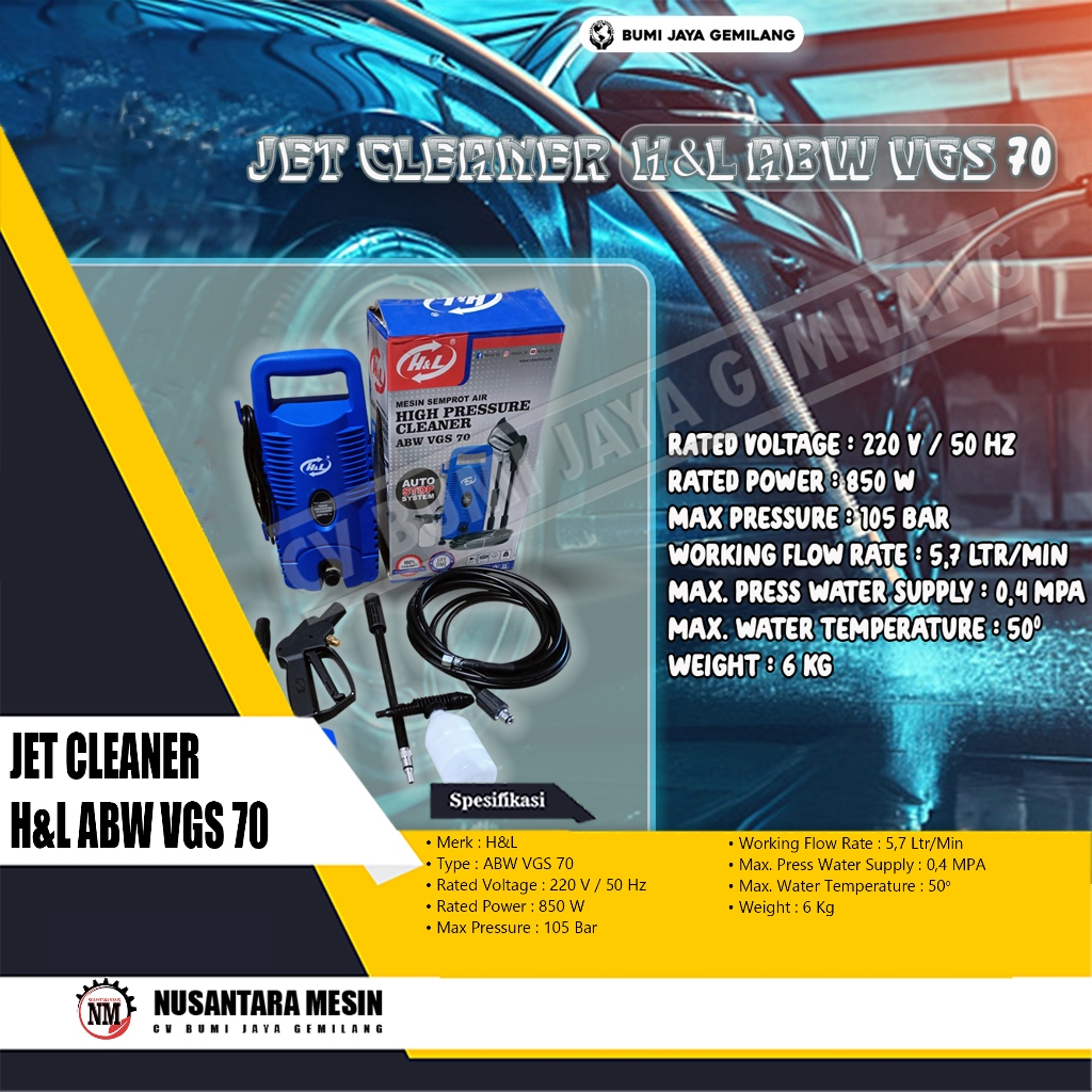JET CLEANER H&L ABW VGS 70