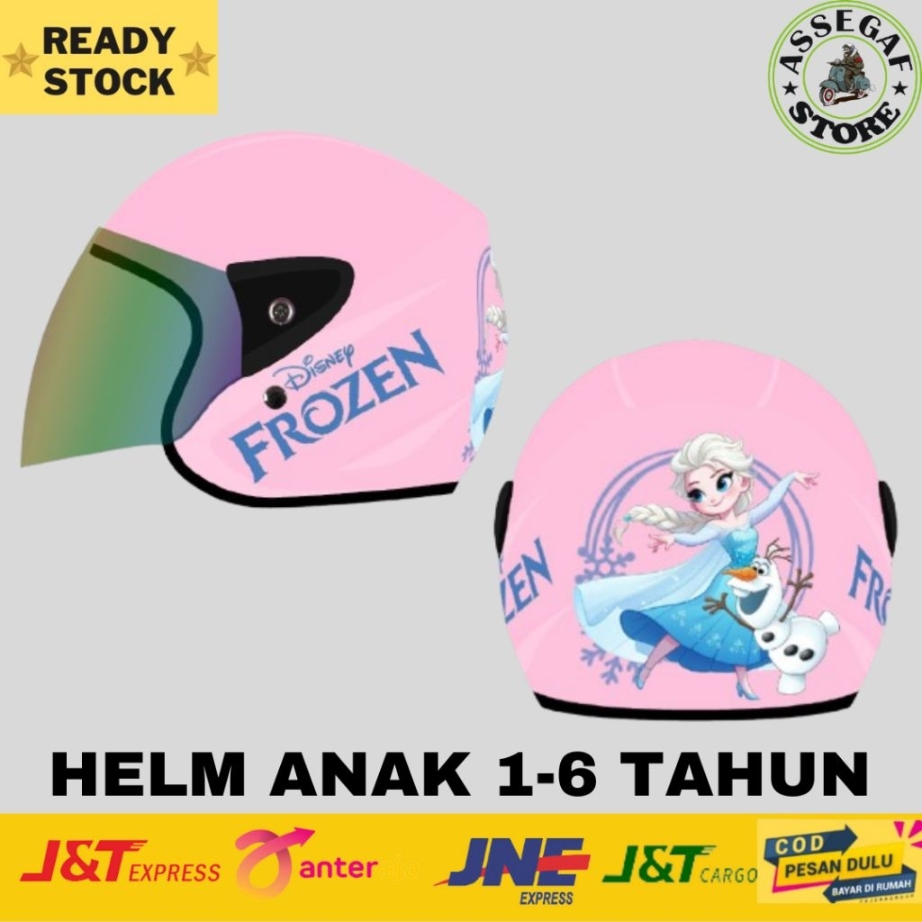 HELM ANAK SNI USIA 5 TAHUN LAKI-LAKI PEREMPUAN MOTIF ROBOT