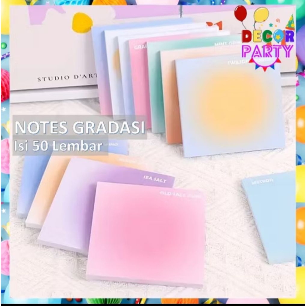 

DP Stiky Notes 50 Lembar Gradasi Lucu