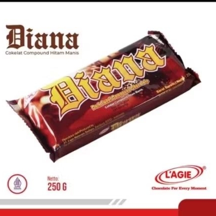 

L' AGIE COKLAT BLOK DIANA DARK SWEET 250 GR
