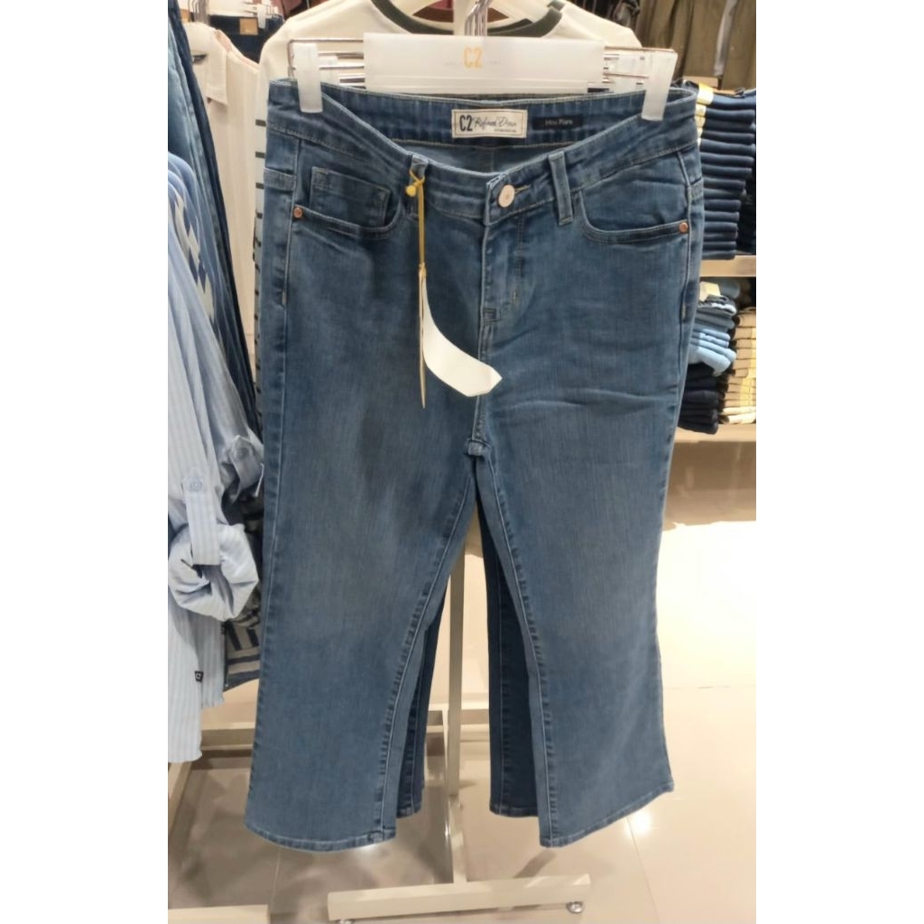 celana jeans wanita mini flare c2