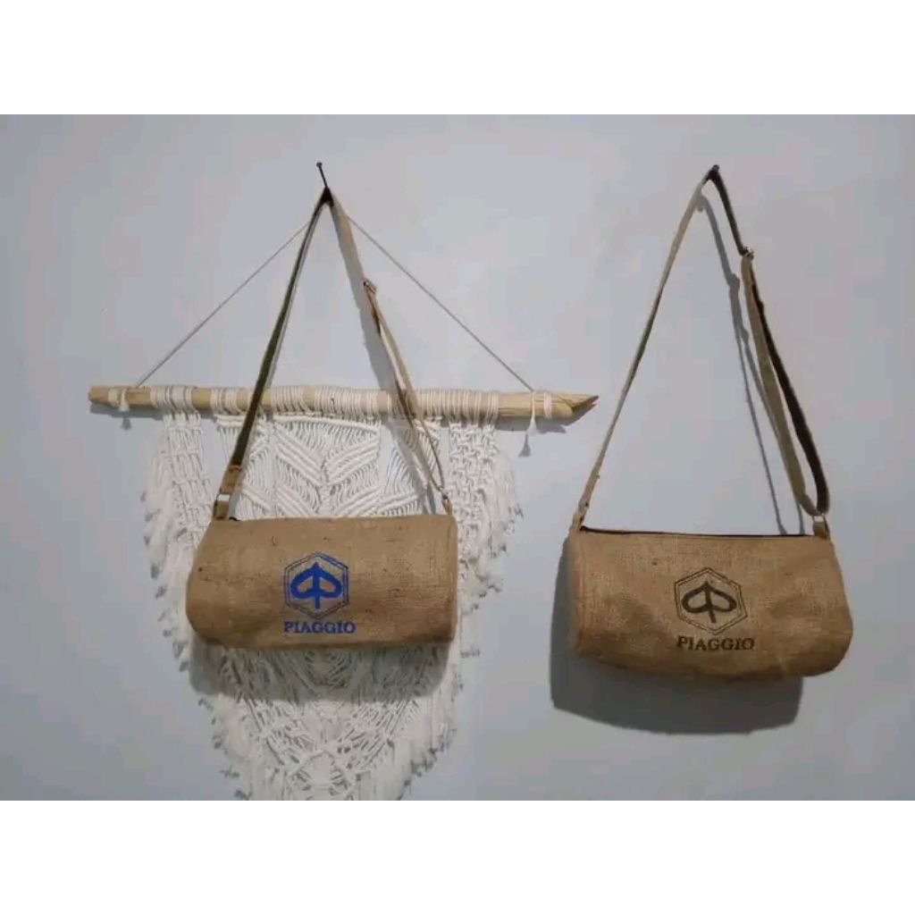 Tas tabung kain goni