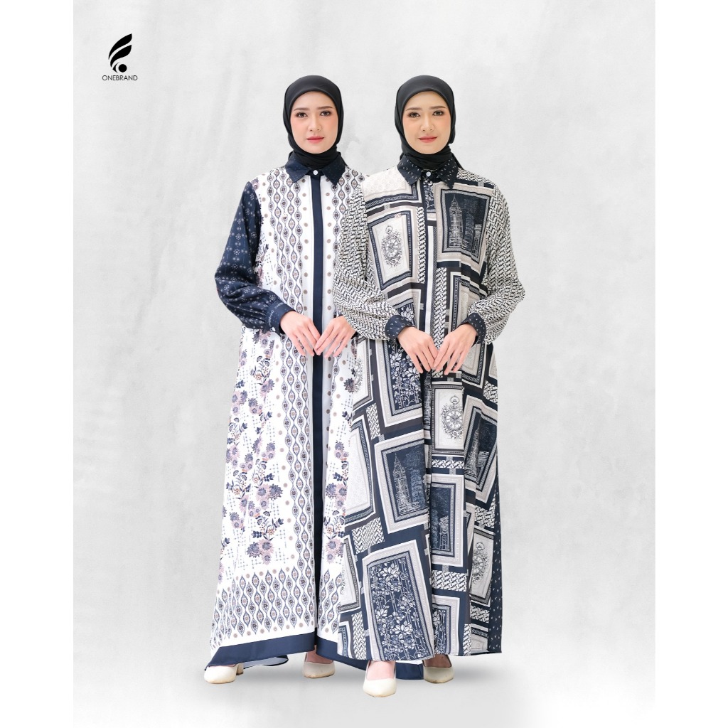 Baju Dress RUMILA bahan yoris dres wanita berbagai motif dan ukuran Onebrand