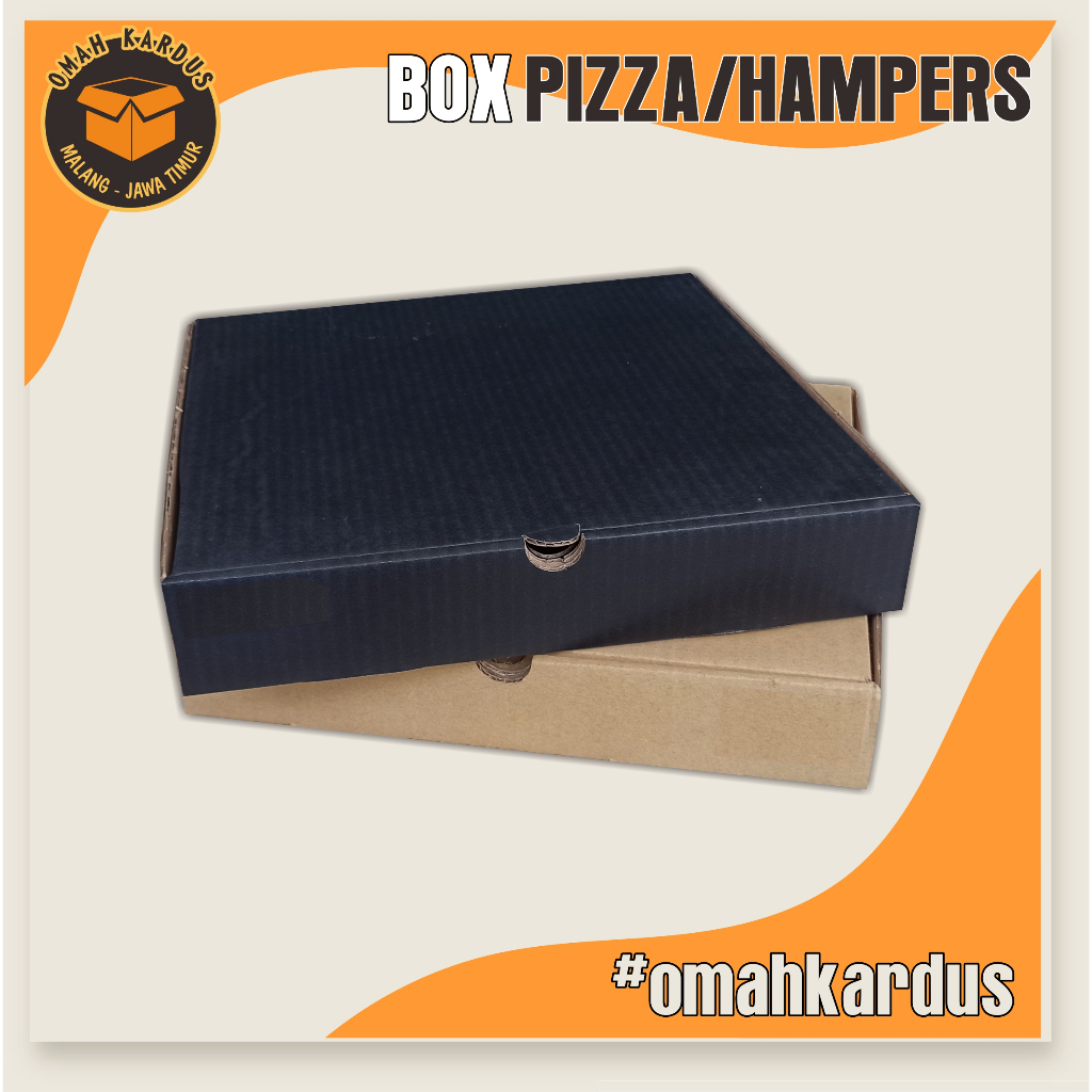 

Box Pizza/Hampers 28x28x5 cm / kardus box polos / kardus hampers / box diecut / box hampers / kardus pizza / box pizza / kardus baju / box hijap / kardus dus box pizza