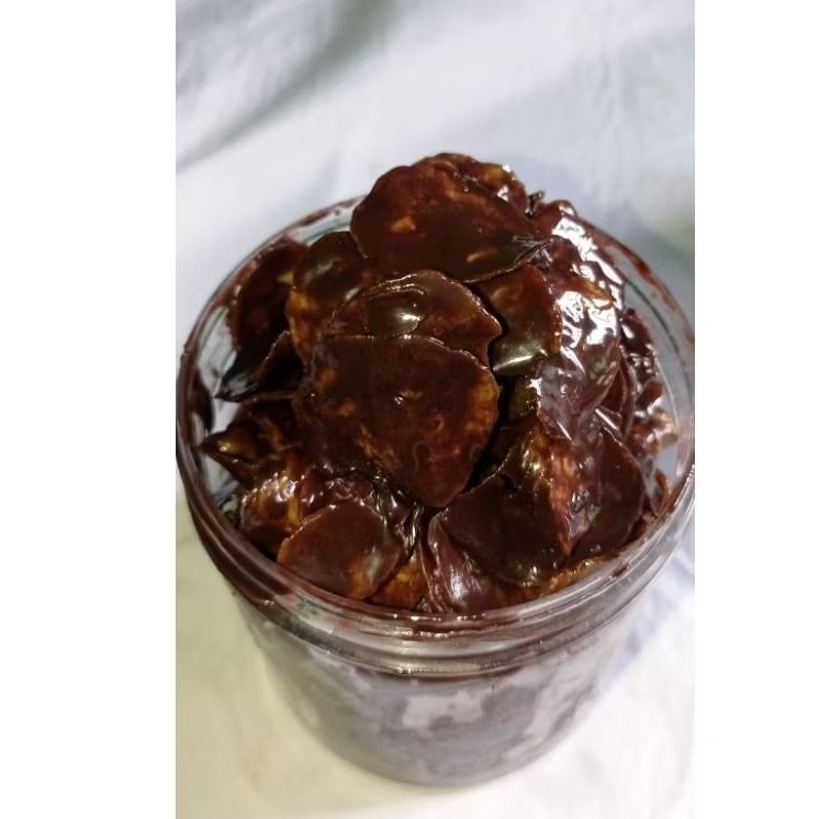 

Kripik pisang cokelat Kemasan Toples 600ml