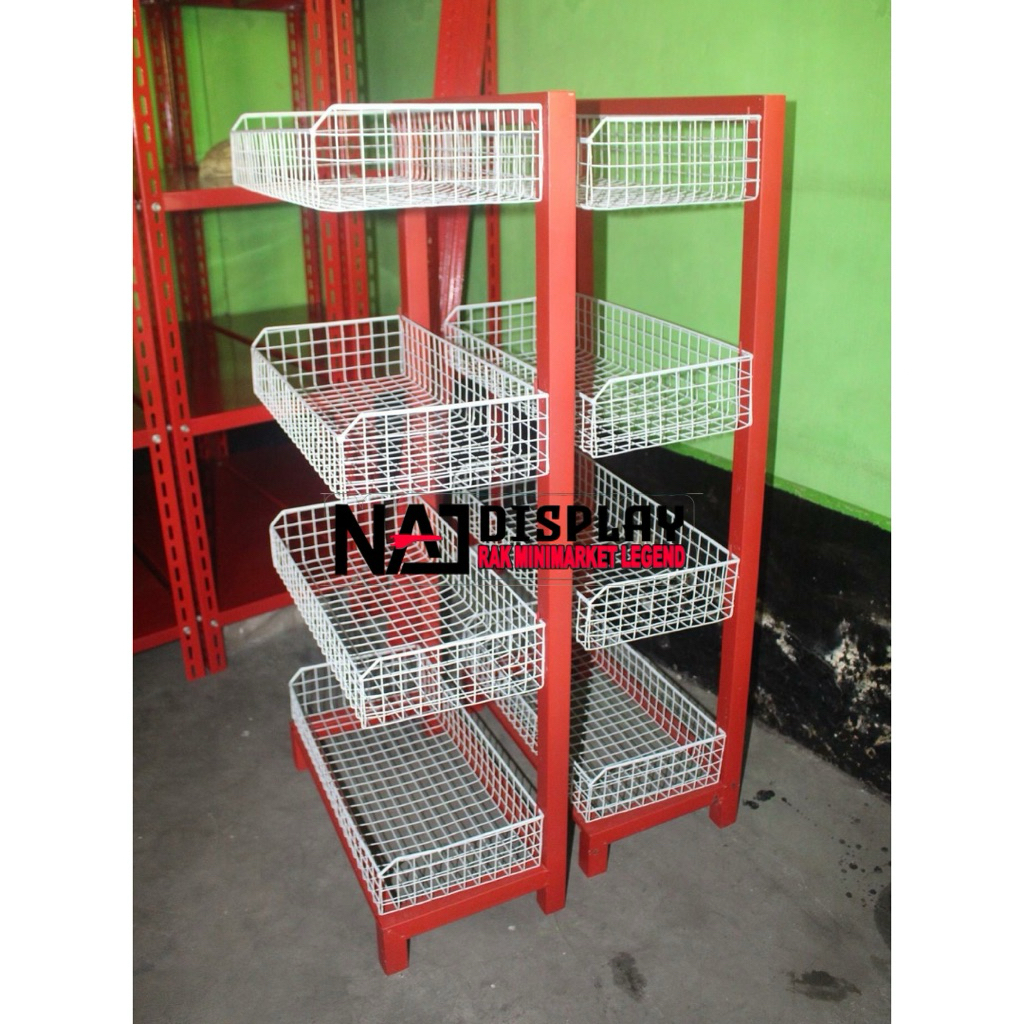 Rak ciki / rak snack / rak warung harga terjangkau cocok untuk warung madura dan warung kelontong