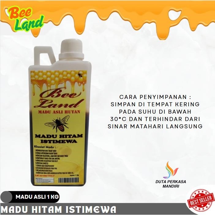 

MADU HITAM ISTIMEWA 1000g BEE LAND 100% ASLI MADU 1kg-DPM