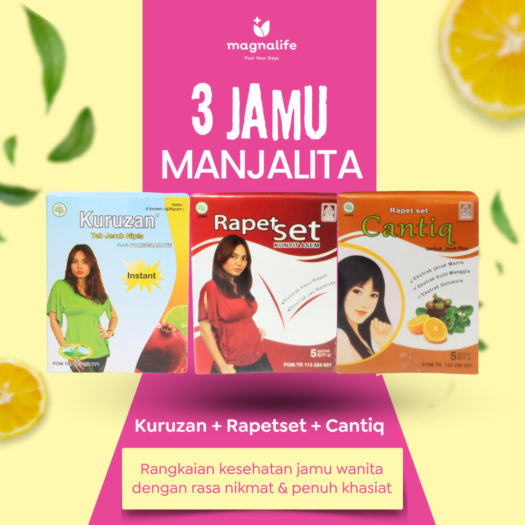 

Magnalife - Bundle 3 Jamu Manjalita : 1 Box Kuruzan + 1 Box Rapetset + 1 Box Cantiq