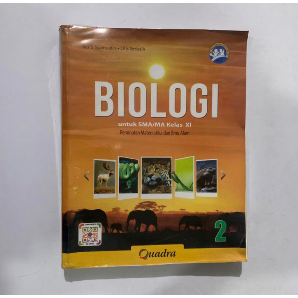 Buku Biologi Kelas 11/XI SMA Penerbit Quadra Bekas