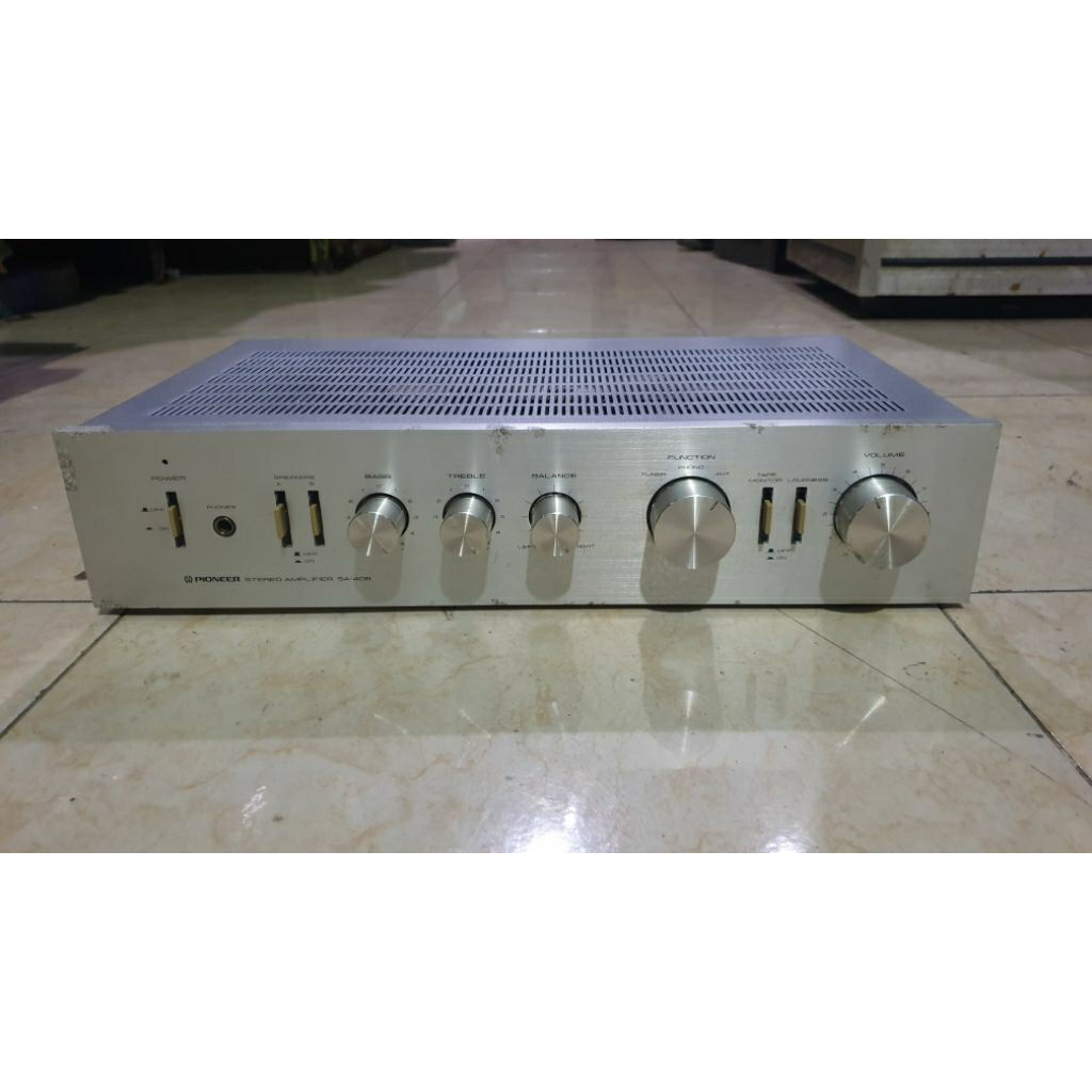 power amplifier pioneer sa 408 vintage stereo intergrated second normal siap pakai sudah di tes