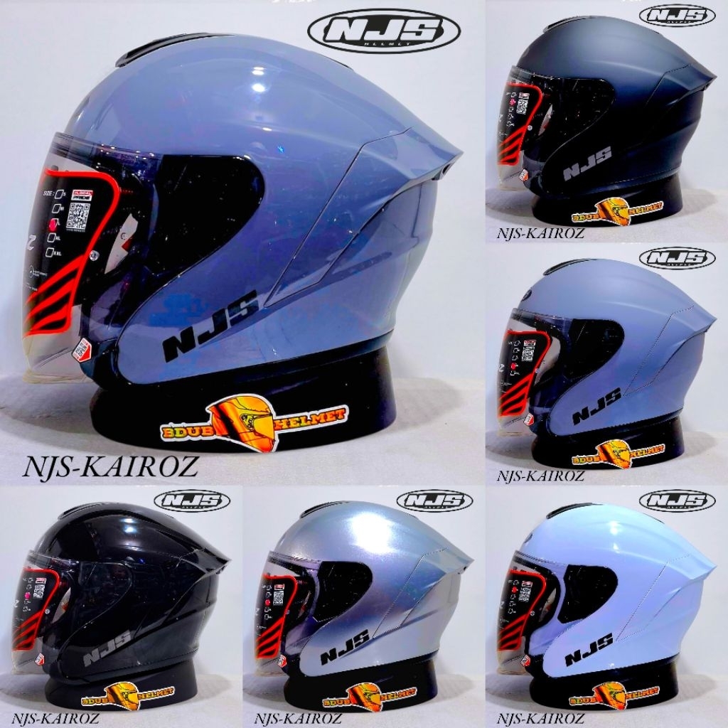 Helm NJS Kairoz gorila grey glos 100% original NJS