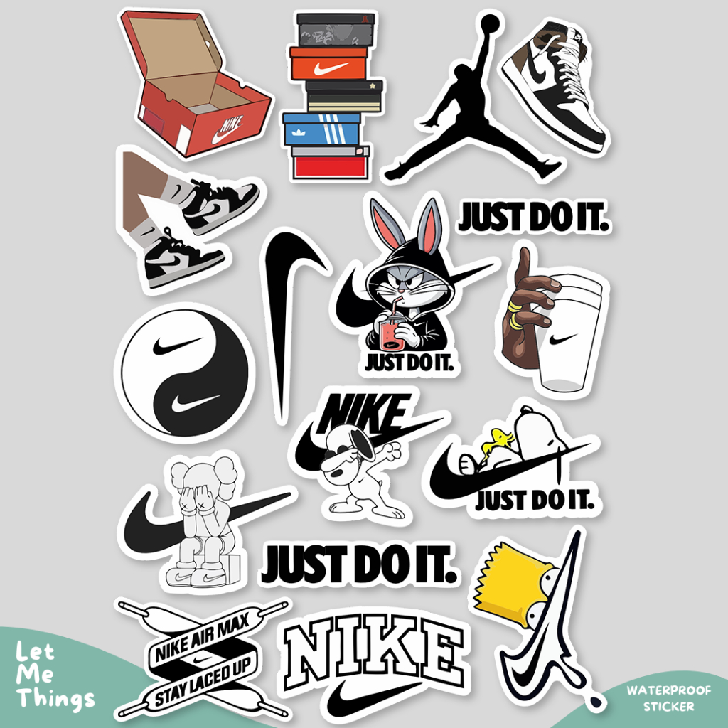 

stiker aesthetic hypebeast brand case hp || stiker nike sticker nike air jordan