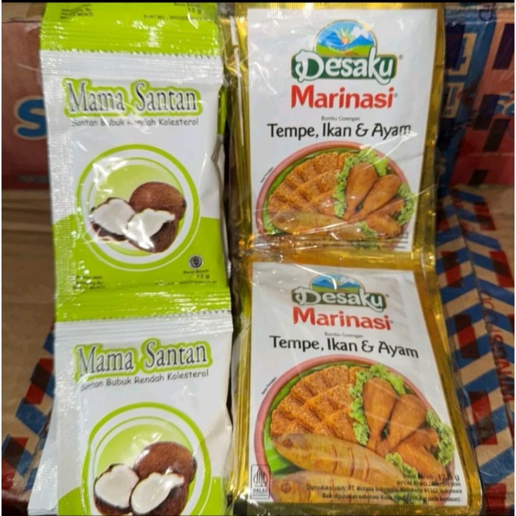 

PAKET MASAK HEMAT 10 SANTAN BUBUK DAN MARINASI DESAKU 12PCS