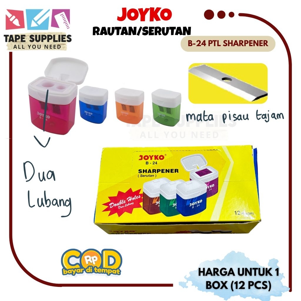 

(12 BUAH) RAUTAN / SERUTAN JOYKO DUA LUBANG B-24