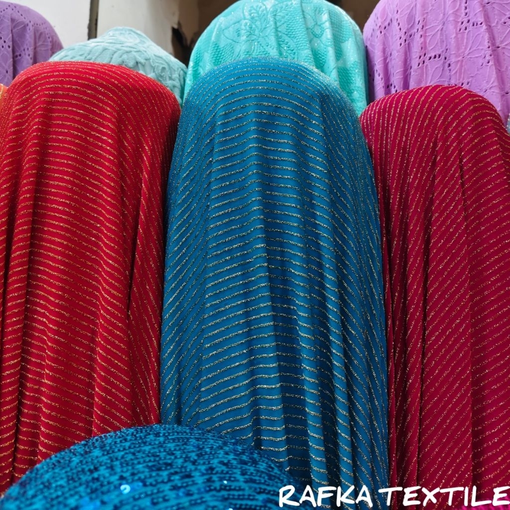 Harga Per Setengah Meter Kain Bahan Spandek Glitter