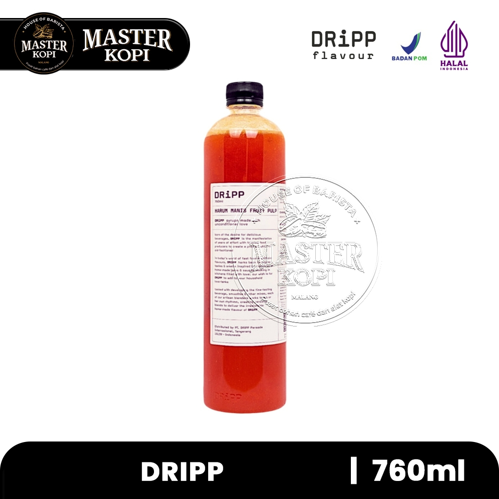 

Harum Manis Fruit Pulp DRIPP / Sirup Kental Rasa Harum Manis Dengan Pulp (Botol 760ml)