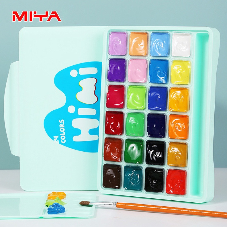 

KODE W6U Miya Himi Gouache 1824 Warna Colors 3ml Cat Air Acrylic Pigment Pigmen Akrilik Gouache Paint